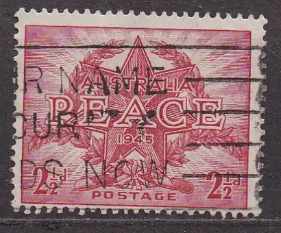 Australien, Mi-Nr. 173 gest., Beendigung des Zweiten Weltkriegs