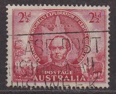 Australien, Mi-Nr. 176 gest., Erforschung von Inner-Queensland durch Thomas Mitchell
