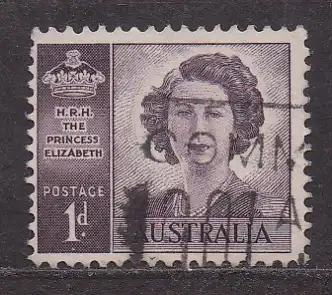 Australien, Mi-Nr. 182 gest., Hochzeit von Prinzessin Elisabeth