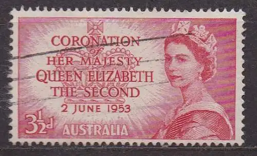 Australien, Mi-Nr. 231 gest., Krönung von Königin Elisabeth II.