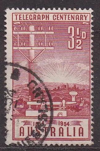 Australien, Mi-Nr. 245 gest., 100 Jahre Telegrafie in Australien