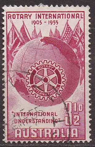 Australien, Mi-Nr. 251 gest., 50 Jahre Rotary International