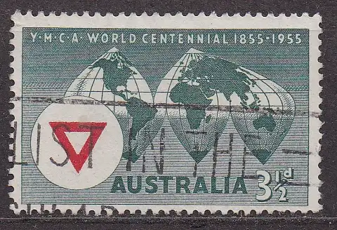Australien, Mi-Nr. 256 gest., 100 Jahre Christlicher Verein Junger Männer