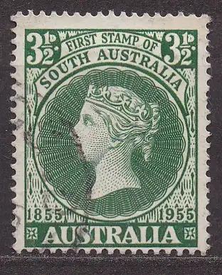 Australien, Mi-Nr. 258 gest., 100. Jahrestag der 1. Briefmarkenausgabe Südaustraliens