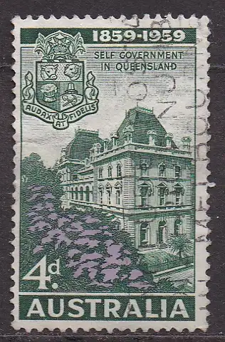 Australien, Mi-Nr. 303 gest., 100 Jahre selbstständige Regierung in Queensland