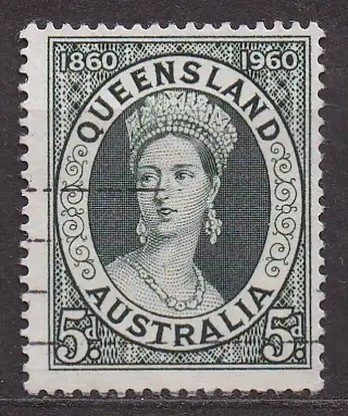 Australien, Mi-Nr. 308 gest., 100 Jahre Briefmarken von Queensland