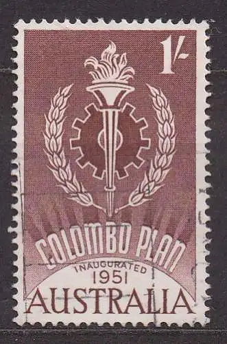 Australien, Mi-Nr. 312 gest., Colombo-Plan der UNO