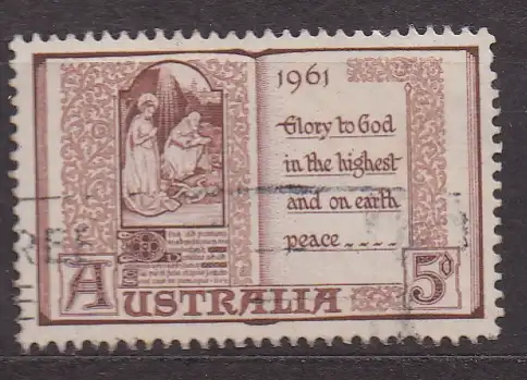 Australien, Mi-Nr. 315 gest., Weihnachten 1961