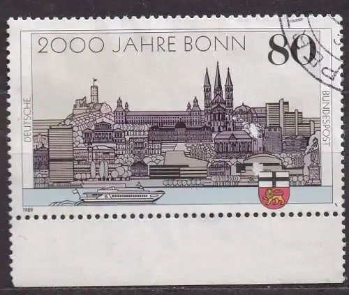 BRD, Mi-Nr. 1402 gest., UR, 2000 Jahre Bonn