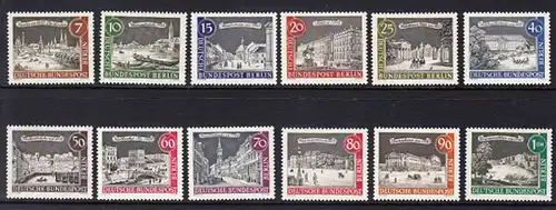 BERLIN 1962 Michel-Nummer 218-229 postfrisch SATZ(12) EINZELMARKEN - Alt-Berlin