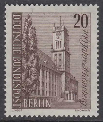 BERLIN 1964 Michel-Nummer 233 postfrisch EINZELMARKE - Schöneberg, Rathaus