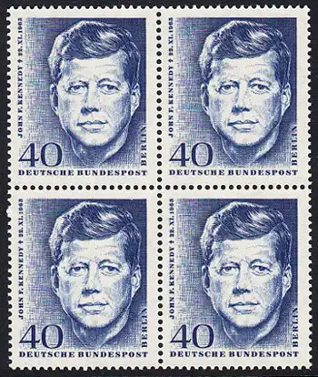 BERLIN 1964 Michel-Nummer 241 postfrisch BLOCK - John F. Kennedy, US-Präsident