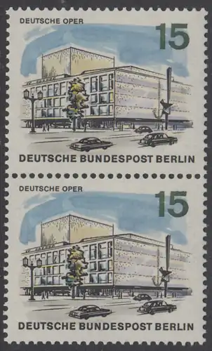 BERLIN 1965 Michel-Nummer 255 postfrisch vert.PAAR - Das neue Berlin: Deutsche Oper