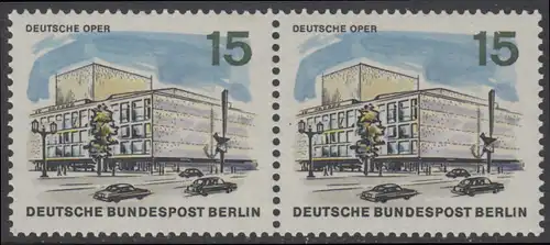 BERLIN 1965 Michel-Nummer 255 postfrisch horiz.PAAR - Das neue Berlin: Deutsche Oper