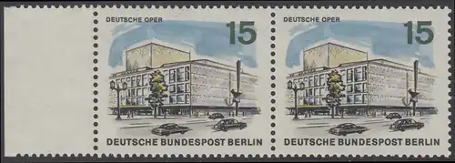 BERLIN 1965 Michel-Nummer 255 postfrisch horiz.PAAR RAND links (a01) - Das neue Berlin: Deutsche Oper