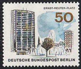 BERLIN 1965 Michel-Nummer 259 postfrisch EINZELMARKE - Das neue Berlin: Ernst-Reuter-Platz