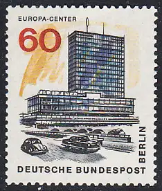 BERLIN 1965 Michel-Nummer 260 postfrisch EINZELMARKE - Das neue Berlin: Europa-Center