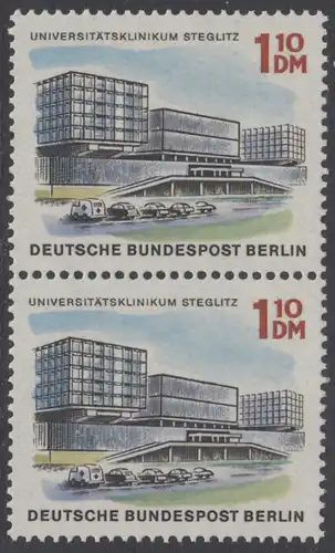 BERLIN 1965 Michel-Nummer 265 postfrisch vert.PAAR - Das neue Berlin: Universitätsklinikum Steglitz