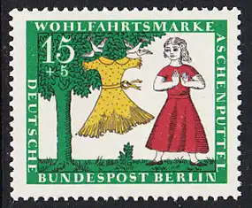 BERLIN 1965 Michel-Nummer 267 postfrisch EINZELMARKE - Märchen der Gebrüder Grimm: Aschenputtel