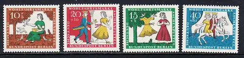 BERLIN 1965 Michel-Nummer 266-269 postfrisch SATZ(4) EINZELMARKEN - Märchen der Gebrüder Grimm: Aschenputtel