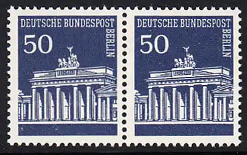 BERLIN 1966 Michel-Nummer 289 postfrisch horiz.PAAR - Brandenburger Tor