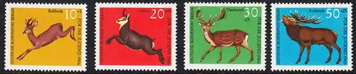 BERLIN 1966 Michel-Nummer 291-294 postfrisch SATZ(4) EINZELMARKEN - Hochwild