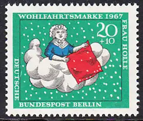 BERLIN 1967 Michel-Nummer 311 postfrisch EINZELMARKE - Märchen der Brüder Grimm: Frau Holle