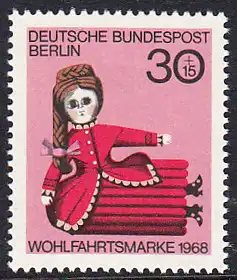 BERLIN 1968 Michel-Nummer 324 postfrisch EINZELMARKE - Puppen