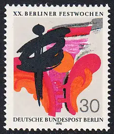 BERLIN 1970 Michel-Nummer 372 postfrisch EINZELMARKE - Berliner Festwochen