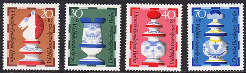 BERLIN 1972 Michel-Nummer 435-438 postfrisch SATZ(4) EINZELMARKEN - Schachfiguren