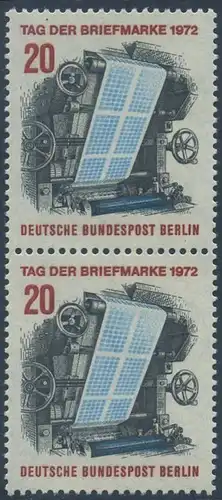 BERLIN 1972 Michel-Nummer 439 postfrisch vert.PAAR - Tag der Briefmarke