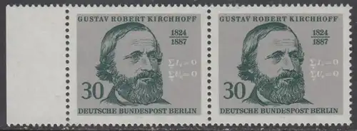 BERLIN 1974 Michel-Nummer 465 postfrisch horiz.PAAR RAND links - Georg Wenzeslaus von Knobelsdorff, Baumeister und Maler