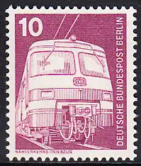 BERLIN 1975 Michel-Nummer 495 postfrisch EINZELMARKE - Industrie und Technik: Nahverkehrs-Triebzug ET 420/421