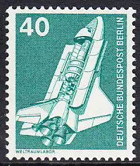 BERLIN 1975 Michel-Nummer 498 postfrisch EINZELMARKE - Industrie und Technik: Weltraumlabor (Spacelab)