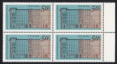 BERLIN 1975 Michel-Nummer 508 postfrisch BLOCK RÄNDER rechts - Europäisches Denkmalschutzjahr