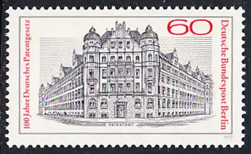 BERLIN 1977 Michel-Nummer 550 postfrisch EINZELMARKE - Deutsches Patentgesetz