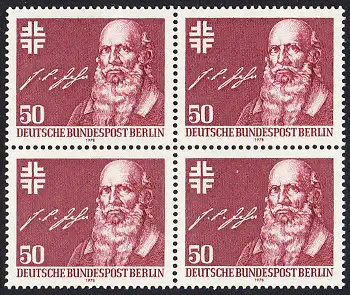 BERLIN 1978 Michel-Nummer 570 postfrisch BLOCK - Friedrich Ludwig Jahn, Begründer der deutschen Turnbewegung