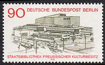 BERLIN 1978 Michel-Nummer 577 postfrisch EINZELMARKE - Staatsbibliothek Preußischer Kulturbesitz