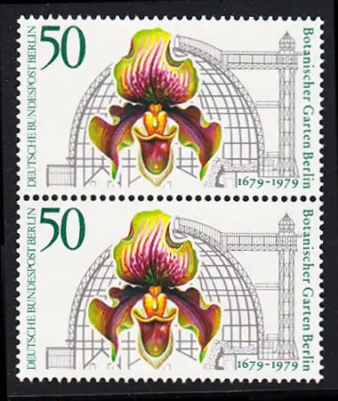 BERLIN 1979 Michel-Nummer 602 postfrisch vert.PAAR - Botanischer Garten Berlin