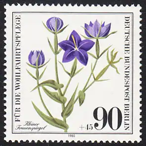 BERLIN 1980 Michel-Nummer 632 postfrisch EINZELMARKE - Gefährdete Ackerwildkräuter: Kleiner Frauenspiegel