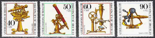 BERLIN 1981 Michel-Nummer 641-644 postfrisch SATZ(4) EINZELMARKEN - Optische Instrumente