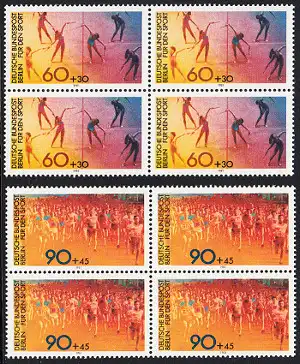 BERLIN 1981 Michel-Nummer 645-646 postfrisch SATZ(2) BLÖCKE - Sporthilfe