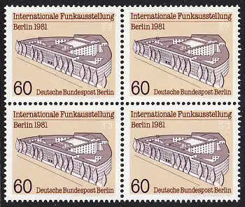 BERLIN 1981 Michel-Nummer 649 postfrisch BLOCK - Internationale Funkausstellung (IFA), Berlin
