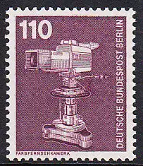 BERLIN 1982 Michel-Nummer 668 postfrisch EINZELMARKE - Industrie & Technik: Farbfernsehkamera