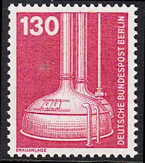 BERLIN 1982 Michel-Nummer 669 postfrisch EINZELMARKE - Industrie & Technik: Brauanlage