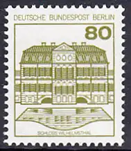 BERLIN 1982 Michel-Nummer 674 postfrisch EINZELMARKE - Burgen & Schlösser: Schloss Wilhelmsthal