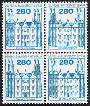 BERLIN 1982 Michel-Nummer 676 postfrisch BLOCK  - Burgen & Schlösser: Schloss Ahrensburg