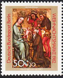 BERLIN 1982 Michel-Nummer 688 postfrisch EINZELMARKE - Weihnachten