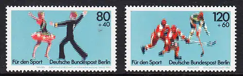 BERLIN 1983 Michel-Nummer 698-699 postfrisch SATZ(2) EINZELMARKEN - Sportereignisse 1983