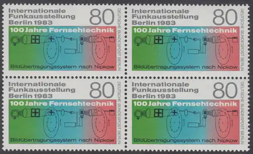 BERLIN 1983 Michel-Nummer 702 postfrisch BLOCK - Internationale Funkausstellung (IFA), Berlin